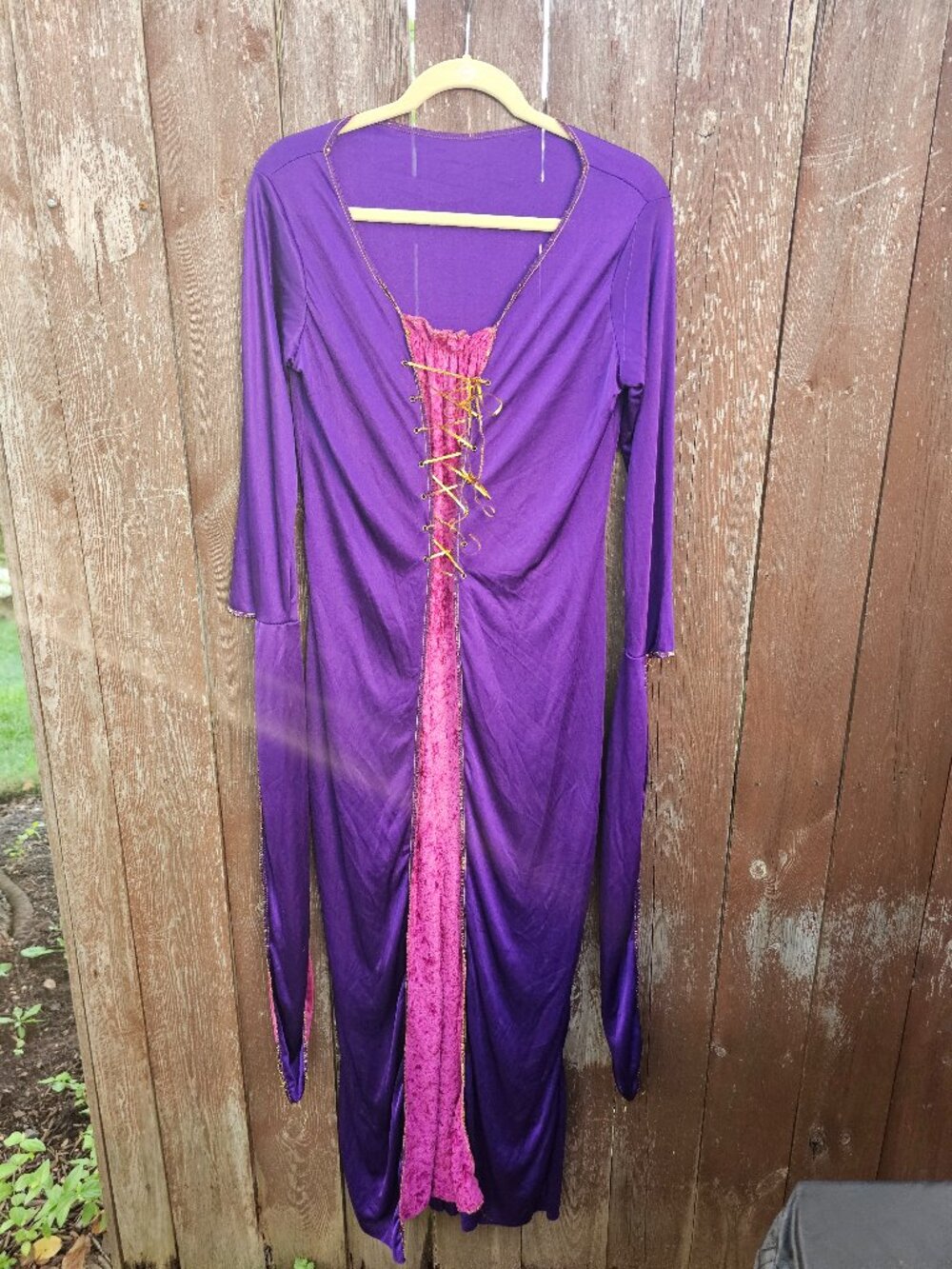 Medieval Princess Costume dress/Gown Size 8-14 M/L-Headpiece included -Fun World